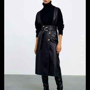 Brand new faux leather skirt